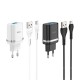 Сетевое зарядное устройство 2 в 1 Hoco C12Q для micro USB, арт.011648