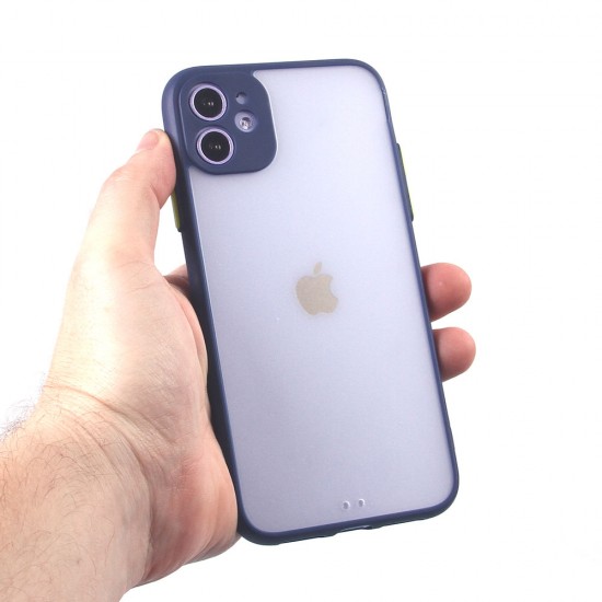 Чехол для iPhone 11, прозрачный, матовый, 0,5 мм, арт.012507