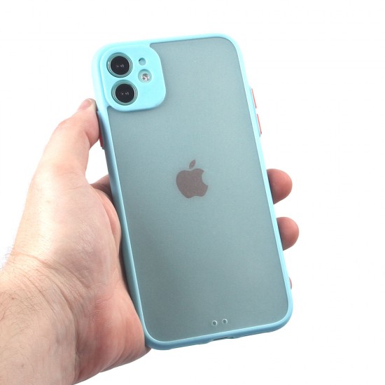Чехол для iPhone 11, прозрачный, матовый, 0,5 мм, арт.012507