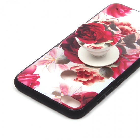 Чехол ТПУ с попсокетом для Huawei Honor 9 Lite, арт.010680