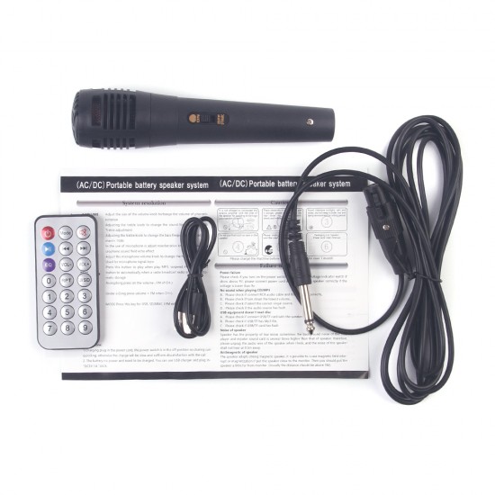Музыкальная колонка с микрофоном Kimiso QS-828, арт.012615
