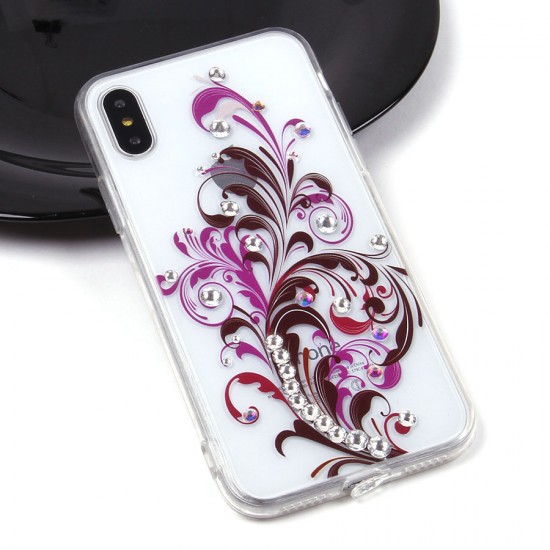 Чехол со стразами для iPhone X/XS, арт.010530