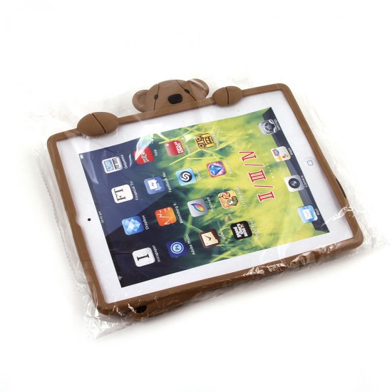 Силиконовый чехол Мишка для iPad 2/3/4, арт.007126