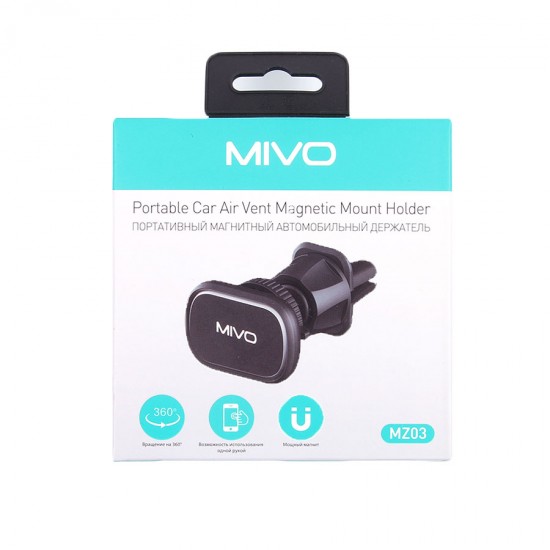 Магнитный держатель в авто на воздуховод Mivo MZ03, арт.011311