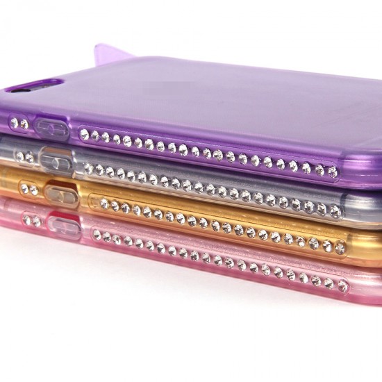 Силиконовый чехол с ушками для iPhone 6/6S, арт.011006