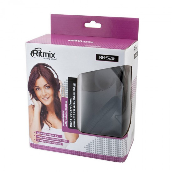 Наушники для компьютера RITMIX RH-529 полноразмерные, арт.002909