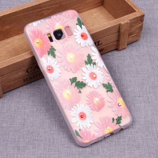 Матовый чехол со стразами для Samsung Galaxy S8, арт.009651