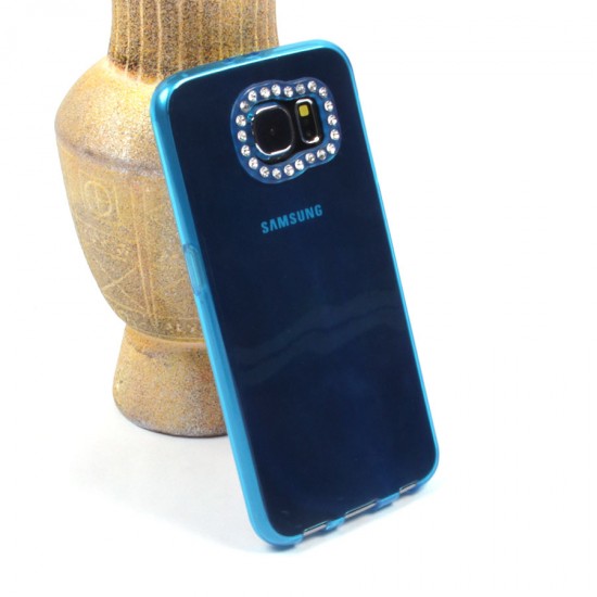 Силиконовый чехол со стразами для Samsung Galaxy S6, арт. 008592
