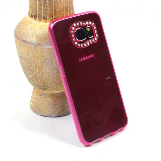 Силиконовый чехол со стразами для Samsung Galaxy S6, арт. 008592