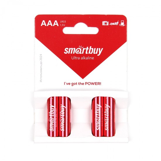 Батарейки ААА SmartBuy LR03 BL4 (блистер 4 шт), арт.010603