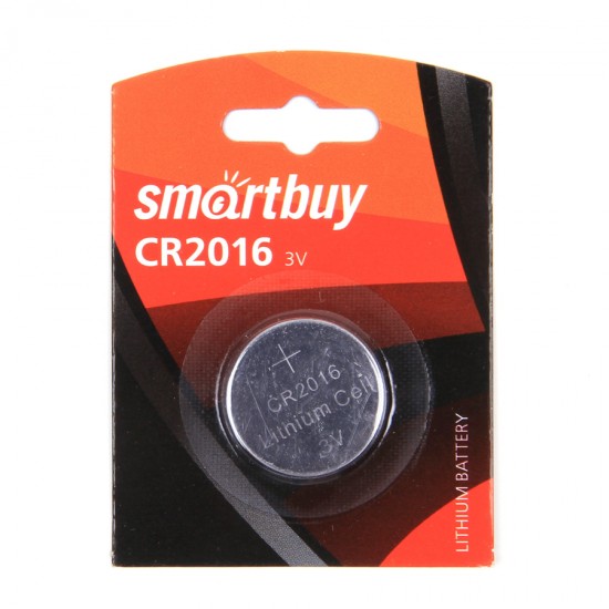 Батарейки SmartBuy CR2016 BL1, арт.010370