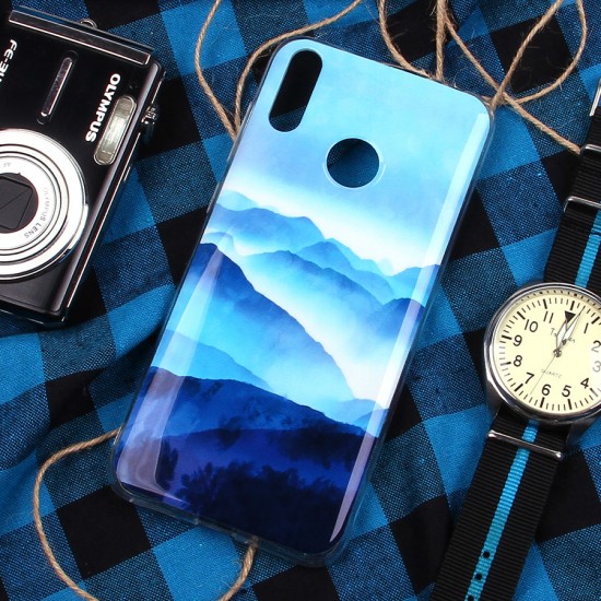 Чехол ТПУ Горы для Huawei Honor 8С, арт.011015