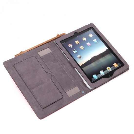 Кожаный чехол-подставка NOSSON для iPad 2, арт.002286