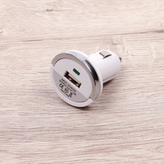 Автомобильный адаптер USB 1000 mAh, арт.010469