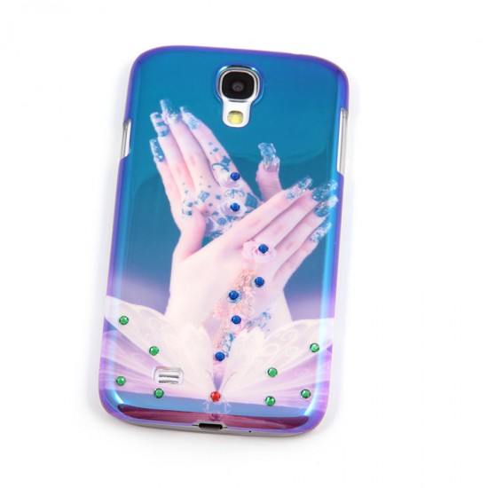 Ультратонкая панель со стразами для Samsung i9500 Galaxy S4, арт.007165