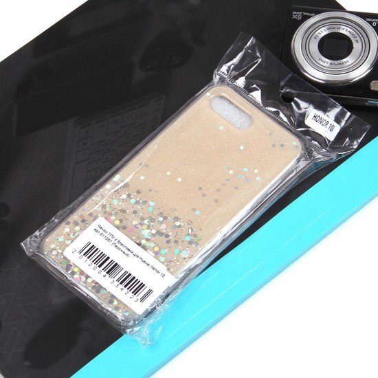 Чехол ТПУ с блестками для Huawei Honor 10, арт.011057