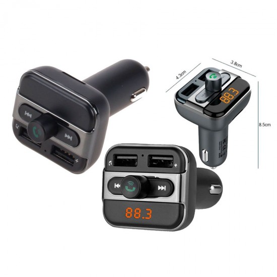 Автомобильный Hands Free FM-трансмиттер с 2 USB Eplutus FB-04, арт.011323