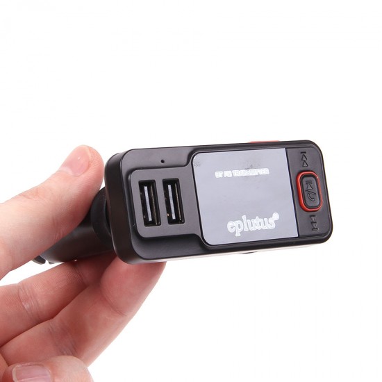 Автомобильный Hands Free FM-трансмиттер с 2 USB Eplutus FB-05, арт.011325