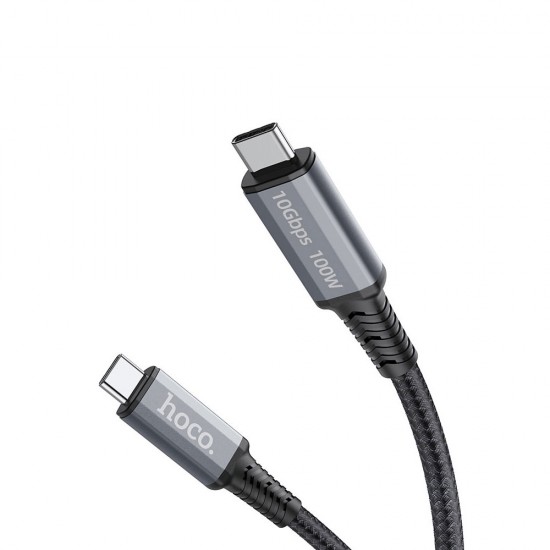 Скоростной кабель Type-C-Type-C 1.2 м, HOCO US01 USB 3.1 GEN2 10Gbps 100W, арт.012732