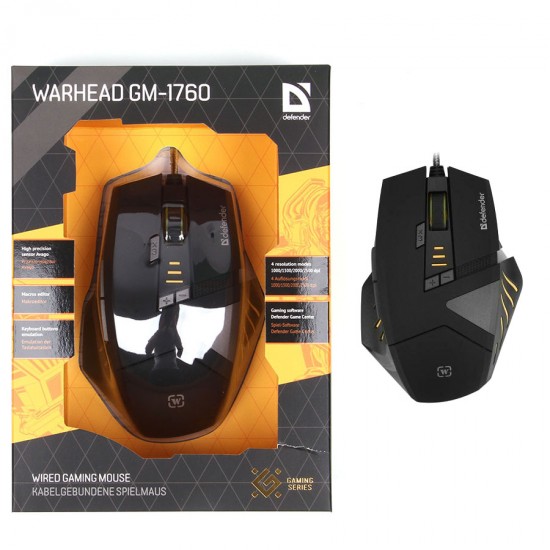 Компьютерная мышь игровая Defender Warhead GM-1760, арт.010593