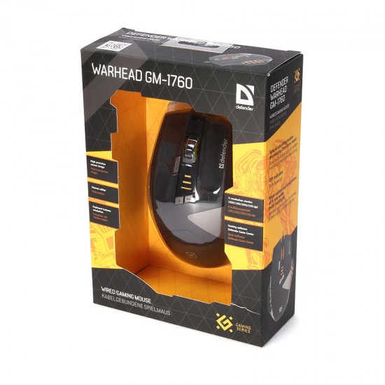 Компьютерная мышь игровая Defender Warhead GM-1760, арт.010593