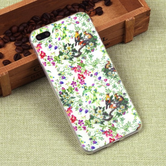 Силиконовый чехол с цветами для iPhone 7 Plus, арт. 009612