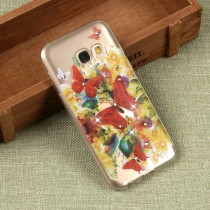 Силиконовый чехол с цветами для Samsung Galaxy A3 (2017), арт. 009619