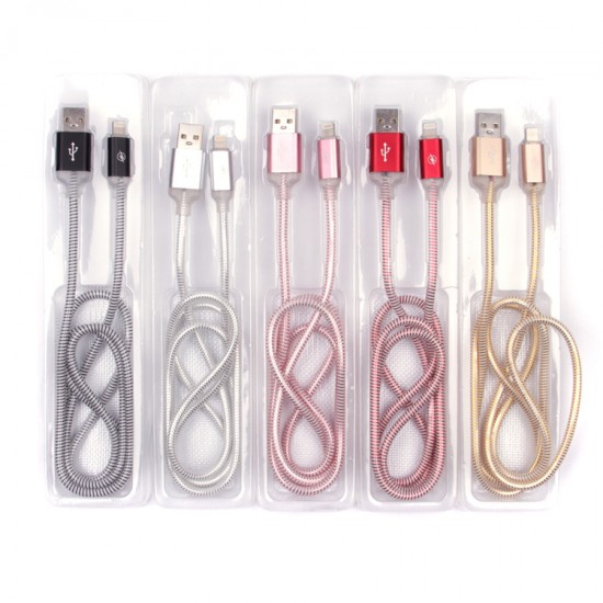 USB-lightning дата кабель для iPhone 1 м с подсветкой, арт.009679