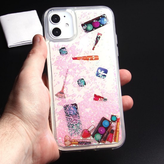 Чехол с жидкими блестками и рисунком для iPhone 11, арт. 011830