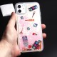 Чехол с жидкими блестками и рисунком для iPhone 11, арт. 011830