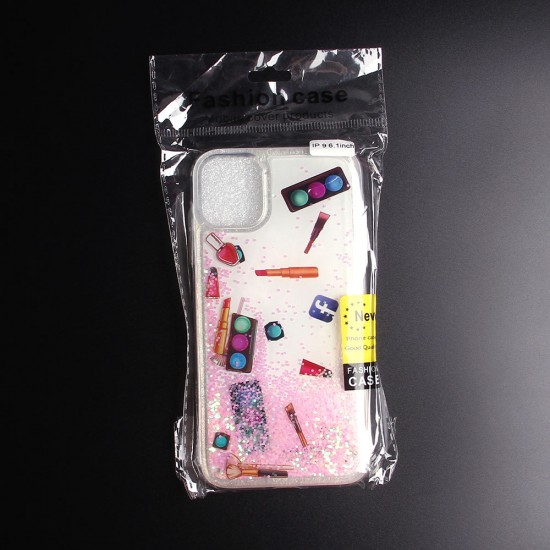 Чехол с жидкими блестками и рисунком для iPhone 11, арт. 011830