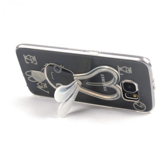 Чехол силиконовый Rabbit для Samsung Galaxy S6, арт.008585