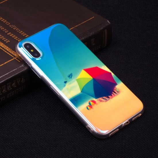 Панель ТПУ Blue Shine для iPhone X/XS, арт.010441