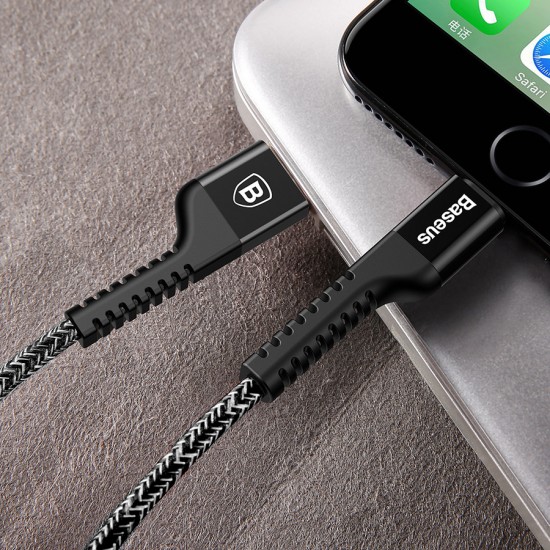 USB дата кабель Baseus Confidant Anti-break for iPhone 2A 1м, арт.010840