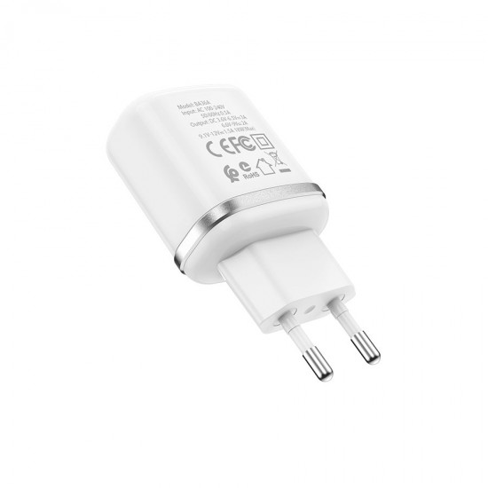 Сетевой адаптер на USB Borofone BA36A, QC3.0, 18W, 3А, арт.012367