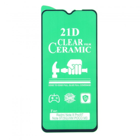 Стекло Ceramic Xiaomi Redmi Note 9T противоударное, арт. 012537-1
