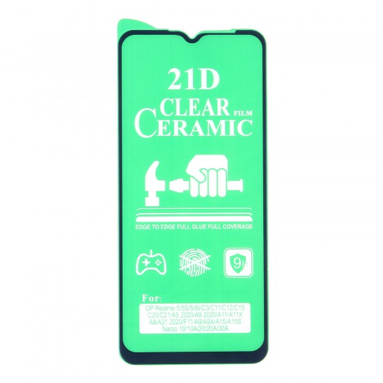Стекло Ceramic Realme C11/C15 противоударное, арт. 012537-1