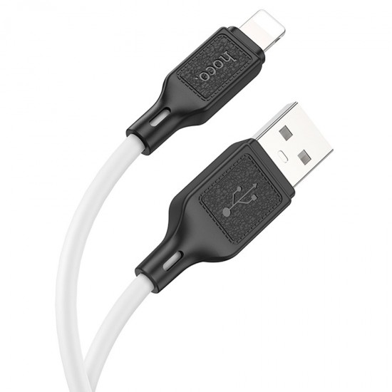 Кабель USB HOCO X90 Cool USB - Lightning, 2.4А, 1 м, белый, арт.013271