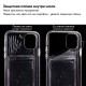 Чехол с карманом для карт на iPhone 11 прозрачный противоударный, оргстекло арт. 013019-1