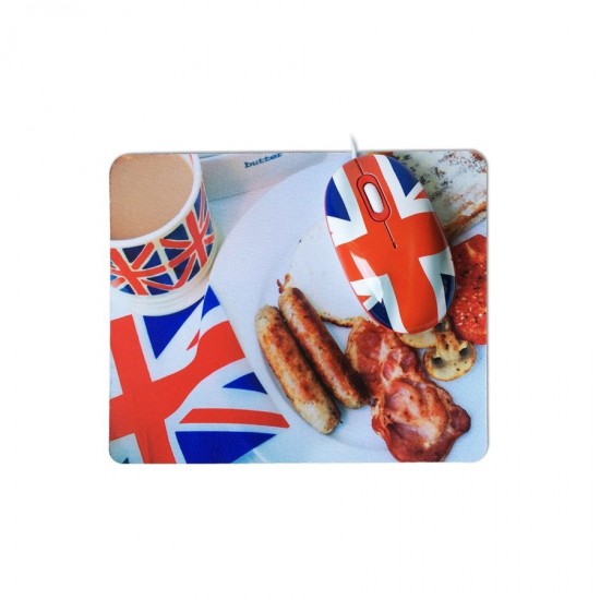 Компьютерная мышь+коврик CBR Breakfast, арт.002700