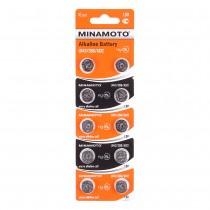 Батарейки MINAMOTO AG12 (LR43) BL10, арт.012048