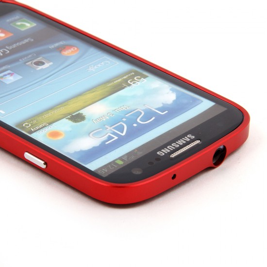 Бампер металлический 0,7 мм для Samsung i9300 Galaxy S3, арт.007423