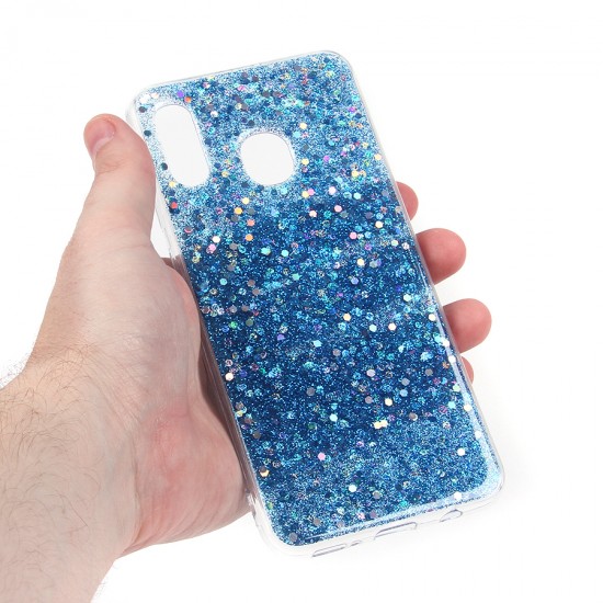 Чехол ТПУ с блестками для Samsung Galaxy A30, арт.011056