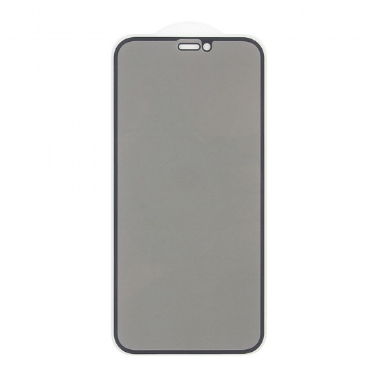 Стекло для iPhone 12 Mini на полный экран, анти-шпион, арт.012454