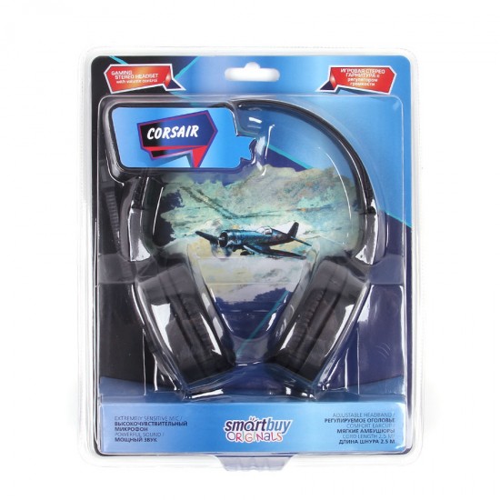 Гарнитура игровая SmartBuy SBH-7550 Corsair накладная, арт.010460