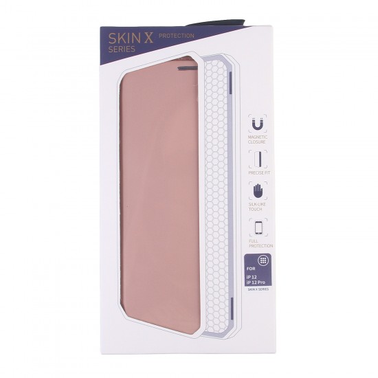 Чехол-книжка Dux Ducis Skin X для iPhone 12/ 12 Pro Розовый, арт.012260