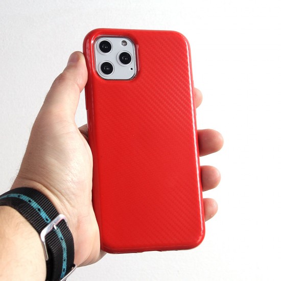 Чехол ТПУ карбон глянцевый для iPhone 11 Pro, арт.011457