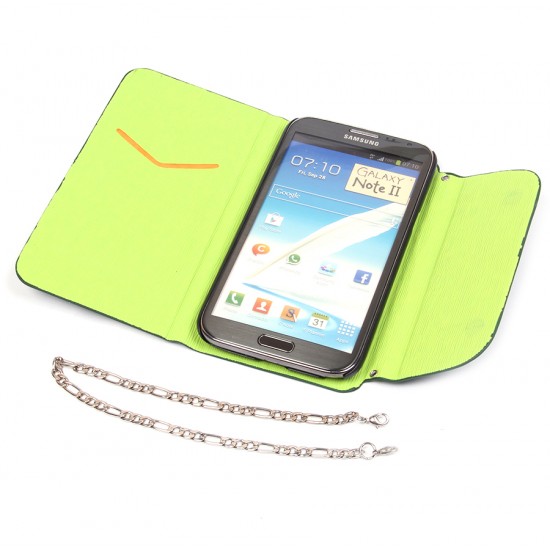 Чехол-книжка со стразами для Samsung N7100 Galaxy Note 2, арт.000013