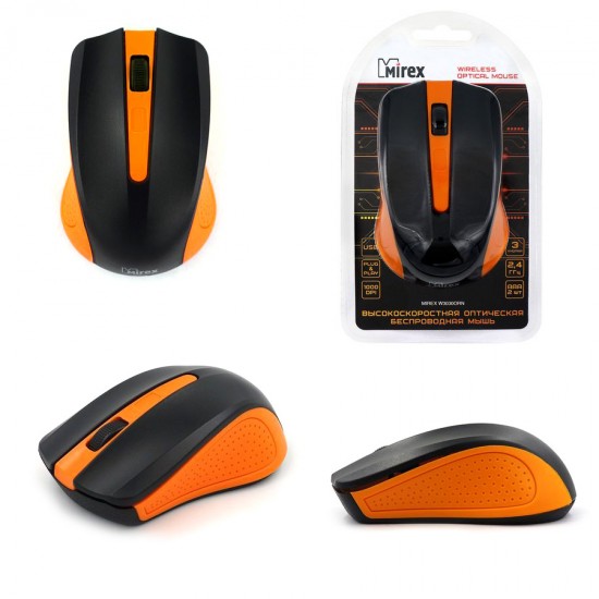 Компьютерная мышь беспроводная Mirex W3030ORN, арт. 004549