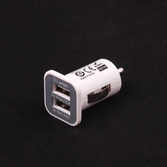 Автомобильный адаптер на 2 USB 1800 mАh, арт.003444
